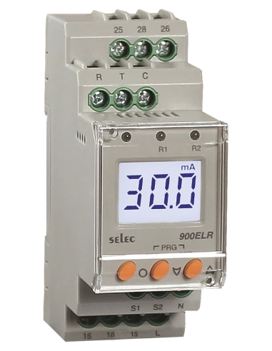 Altech 900ELR-2-230V-CE Digital Current Leakage Relay, BL